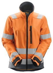Snickers Workwear AllroundWork, High-Vis Softshell Damesjack Klasse 2/3 1237